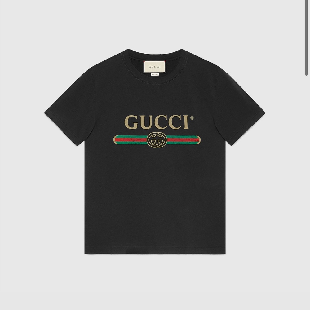NWT GUCCI Oversize washed T-shirt with Gucci logo Size Small